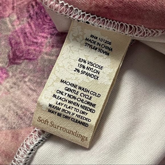 New Soft Surrounding Superslim Heavenly Floral Leggings Size 1X - Picture 9 of 9